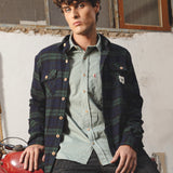 SOBRECAMISA DE HOMBRE PIXIE GREEN PLAID