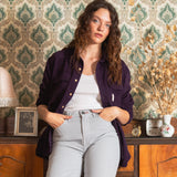 CAMISA DE MUJER DE TENCEL BILLIE PLUM