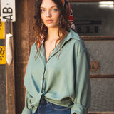 CAMISA DE MUJER DE TENCEL BESSIE GREEN