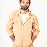 SUDADERA UNISEX CAPUCHA  BEIGE