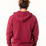 SUDADERA UNISEX CAPUCHA BURGUNDY