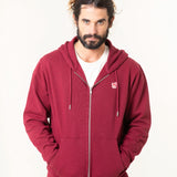 SUDADERA UNISEX CAPUCHA BURGUNDY