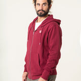 SUDADERA UNISEX CAPUCHA BURGUNDY