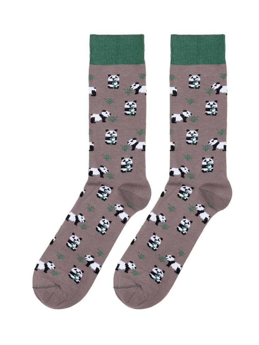 Gray Panda Socks