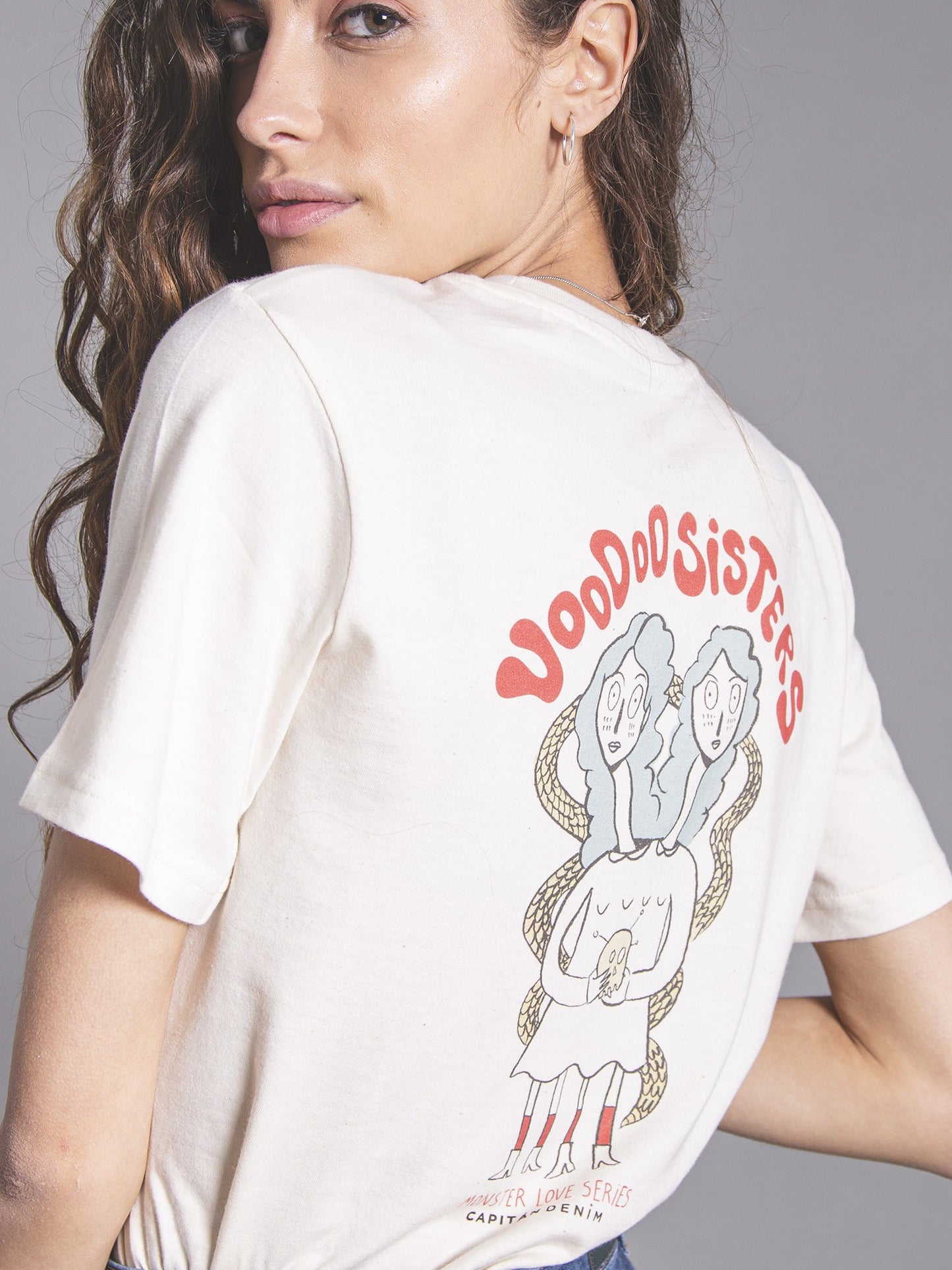 VOODOO SISTERS RAW COTTON T-SHIRT