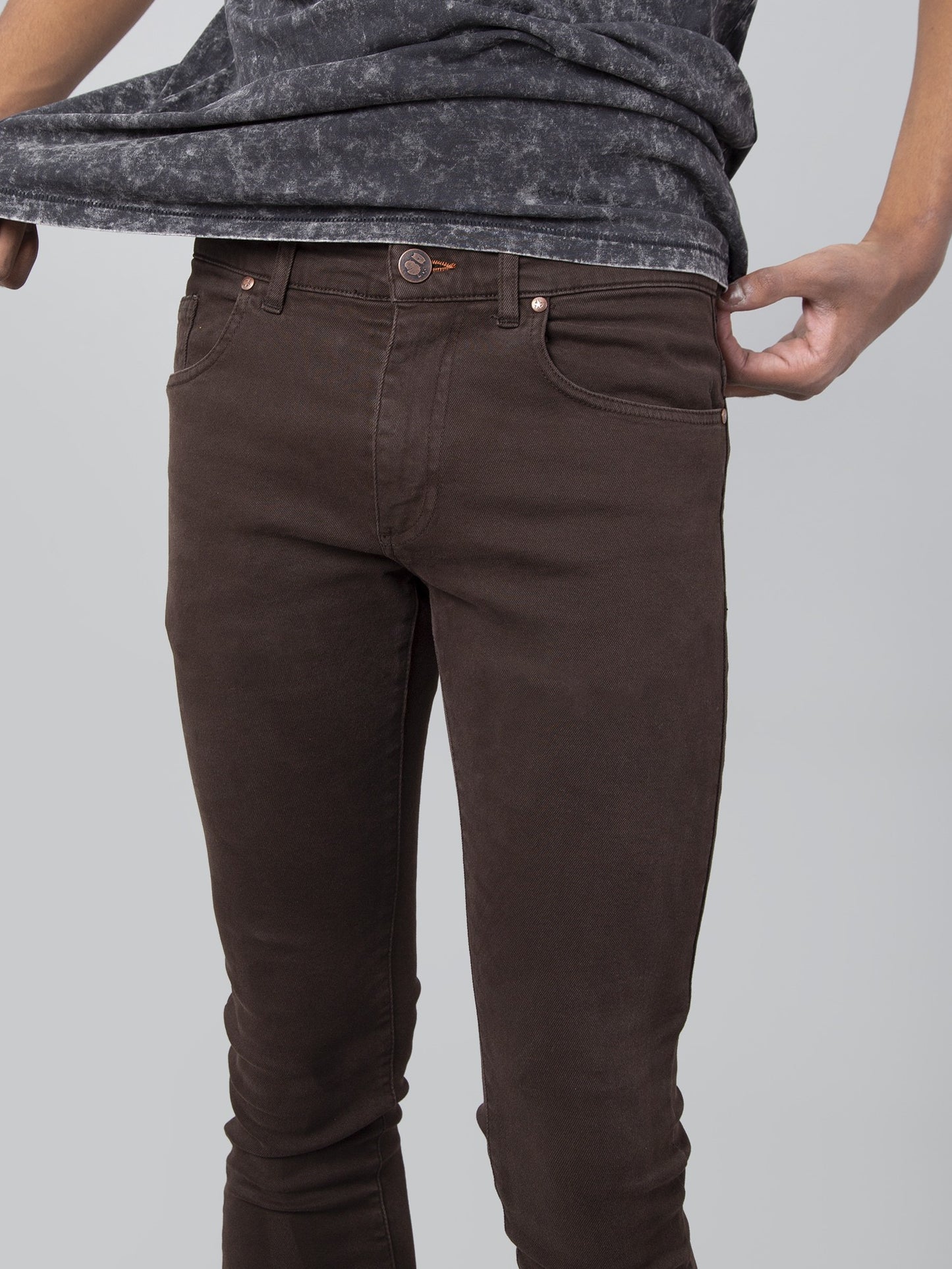 DUTRONC DARK BROWN RECYCLED COTTON