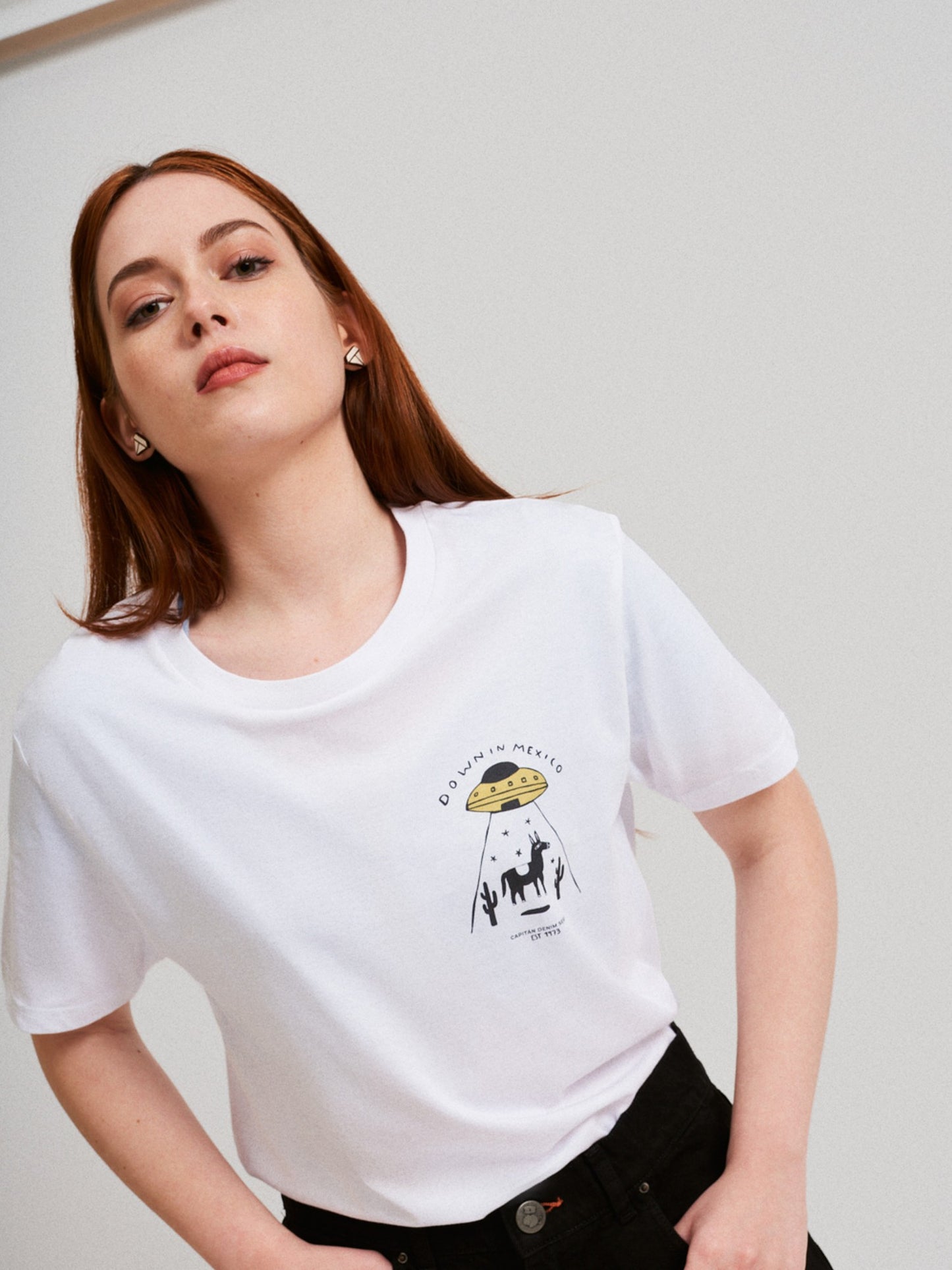 CAMISETA DOWN IN MEXICO WHITE