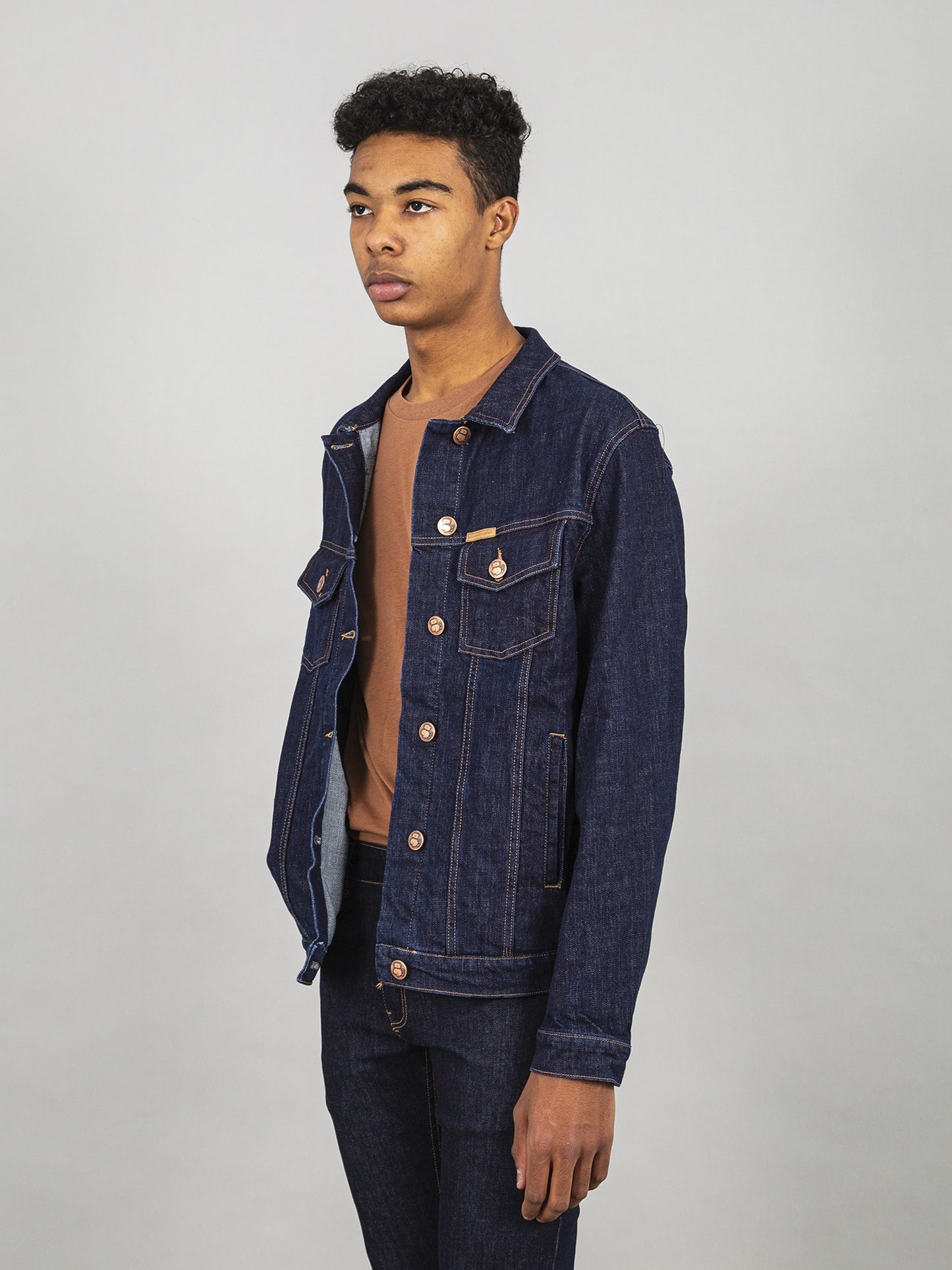 GINO OLD DEEP BLUE DENIM JACKET